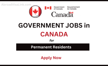 Government Jobs in Canada for Permanent Residents